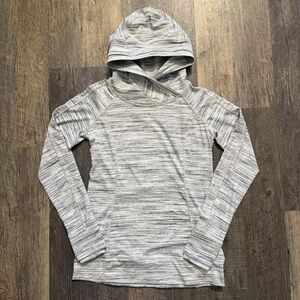 Lululemon Athletica Space Dye Silver Spoon White Running Hoodie